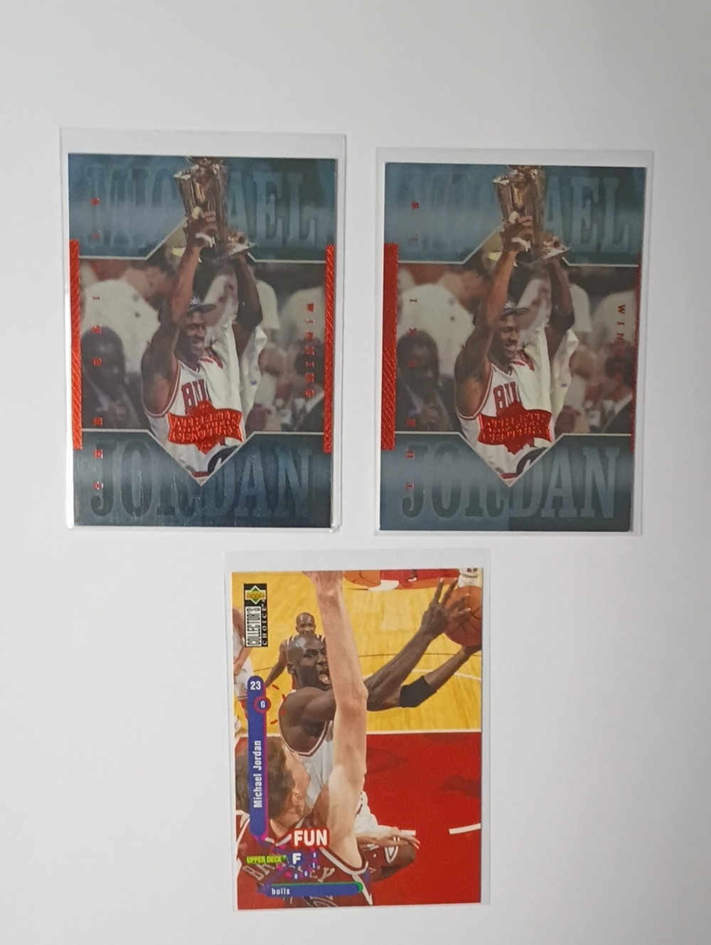 Michael Jordan Basketball Trading Cards - Red, White